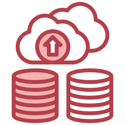 Cluster cluster computing data big data icon Cluster cluster computing data big data icon