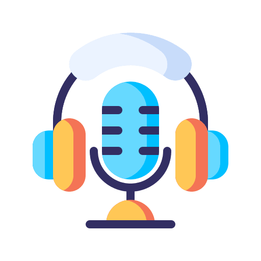 Radio podcast microphone headphone icon Radio podcast microphone headphone icon