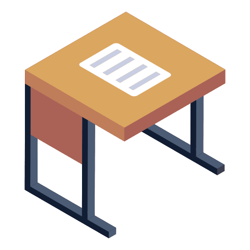 School desk study education desk icon