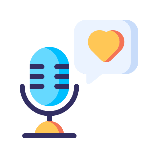 Voice recording podcast love voice recording icon Voice recording podcast love voice recording icon