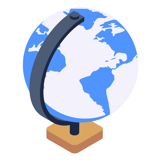 Globe school material education school icon