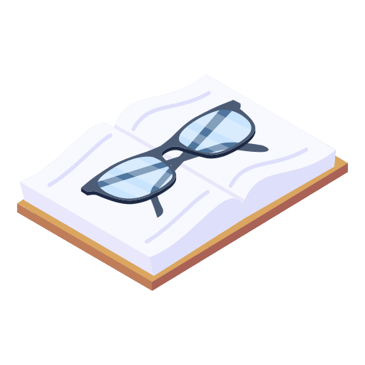 Eyeglasses read book glasses icon