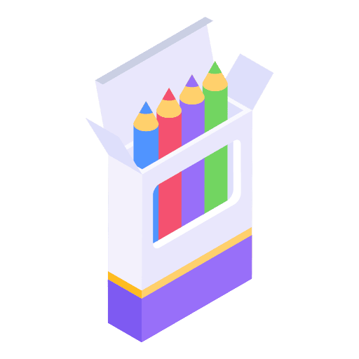 Color pencils school material color pencils education icon