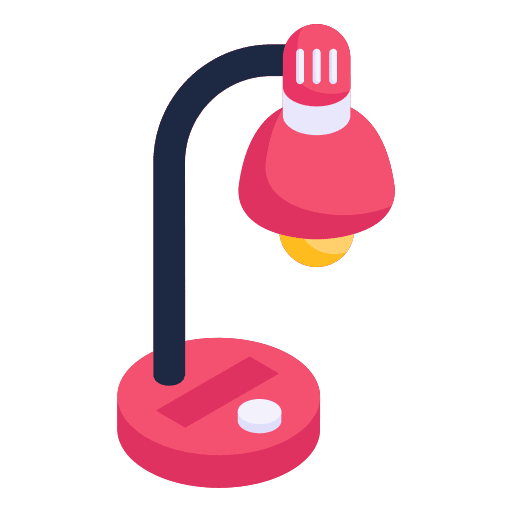 Desk lamp lamp light illumination icon