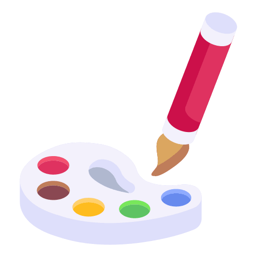 Painting palette artist art icon
