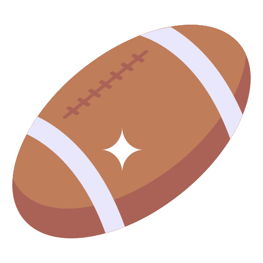 Rugby ball sports american football sports and competition icon