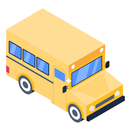School bus education bus school icon