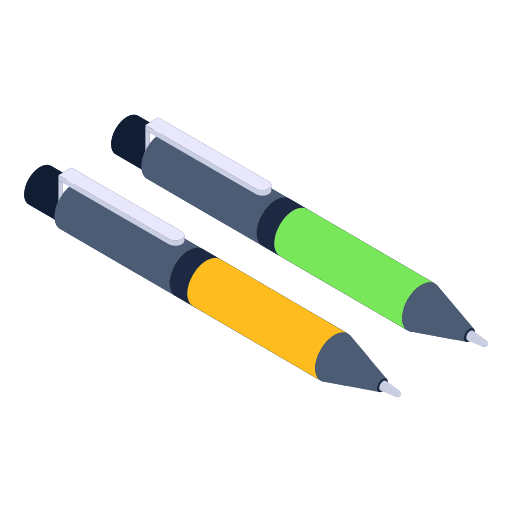 Ballpoint study learning office material icon