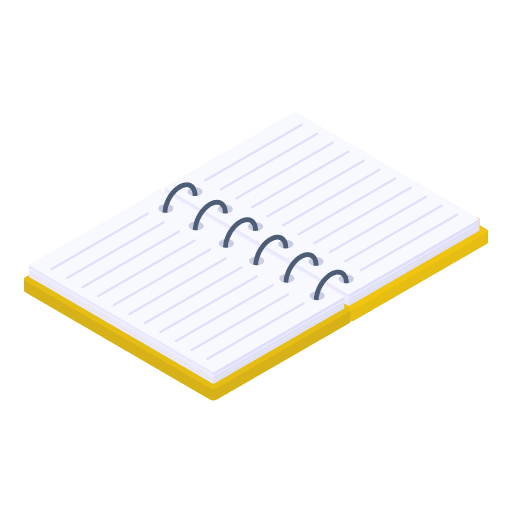 Notebook education business address book icon