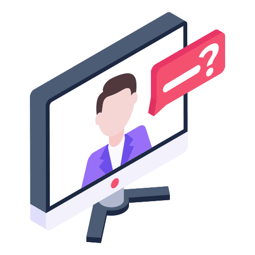 Online class ask faqs icon
