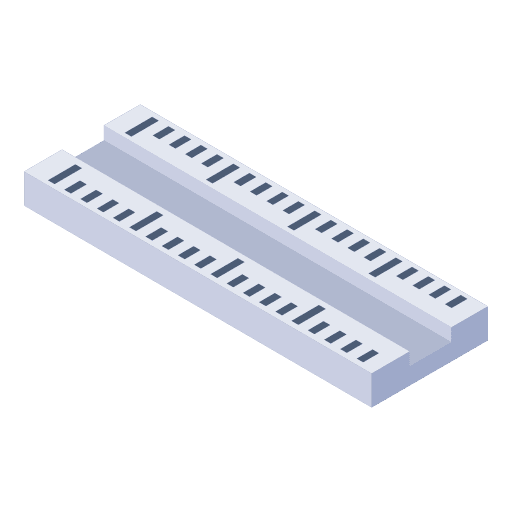 Ruler education work construction and tools icon