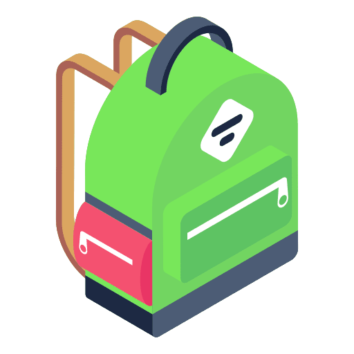 School bag education high school school bag icon