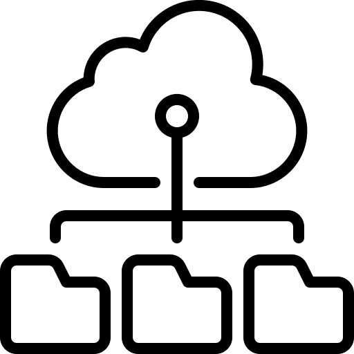 Cloud computing recovery files folder icon