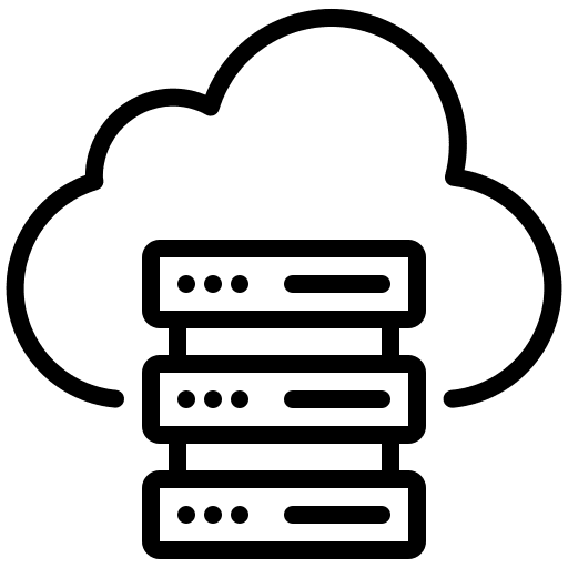 Cloud multimedia networking cloud computing icon