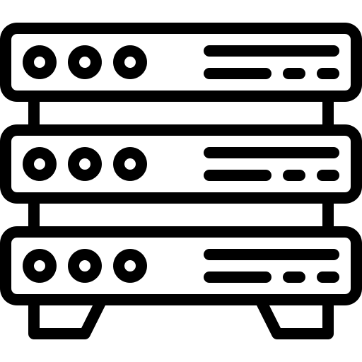 Server multimedia network server icon Server multimedia network server icon