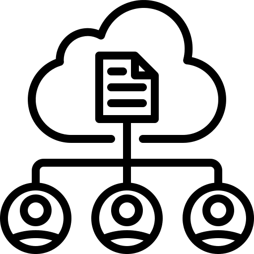 Cloud server data cloud network icon Cloud server data cloud network icon
