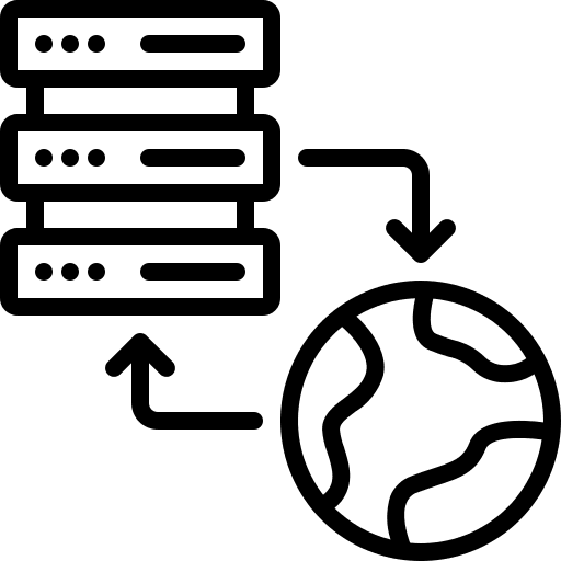 Hosting servers server networking icon Hosting servers server networking icon