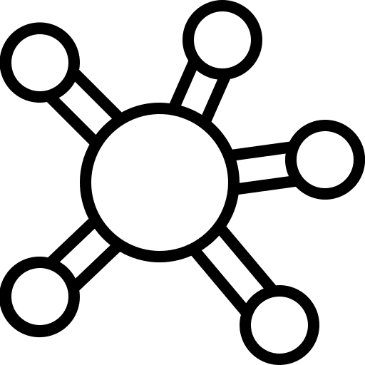 Network connector share interface icon Network connector share interface icon