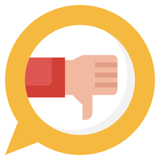 Thumb down voting hand negative icon Thumb down voting hand negative icon
