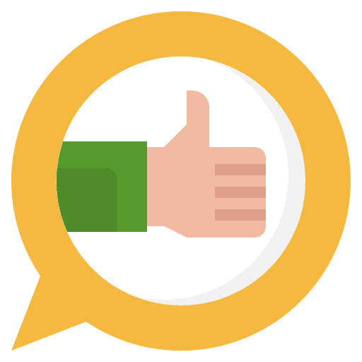 Thumb up business and finance good rating icon