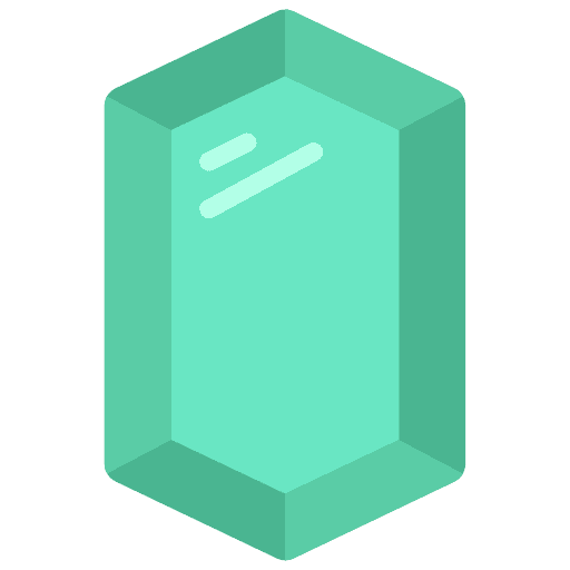 Gem award emerald gem icon