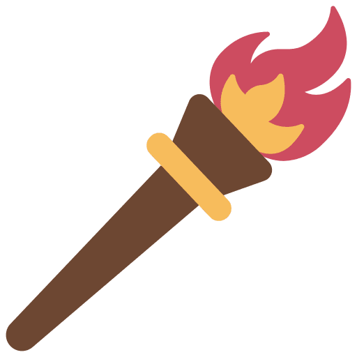 Torch torch flame light icon