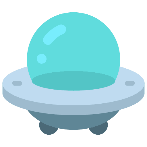 Ufo spaceship transportation miscellaneous icon