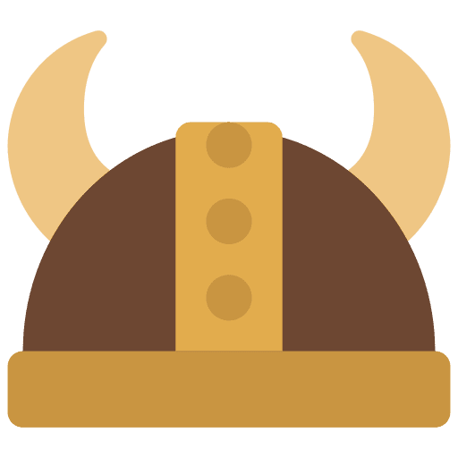 Viking helmet horns cultures protection icon