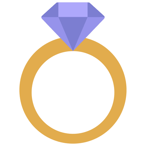Wedding ring engagement ring game marital status icon