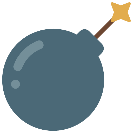 Bomb bomb skull miscellaneous icon