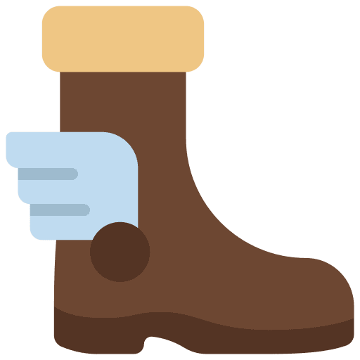 Boot fashion wings game icon