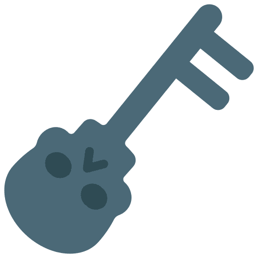 Key bandit gaming skull icon