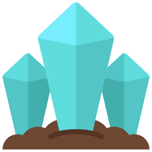 Crystals precious stone mineral gaming icon