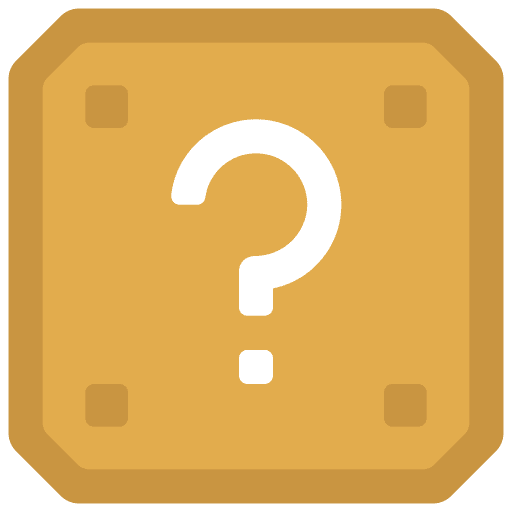Question mark question mark videogame box icon