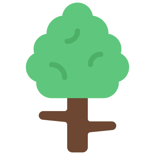 Tree nature yard ecology icon