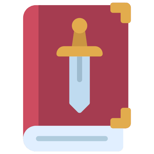 Catalog book education weapon icon