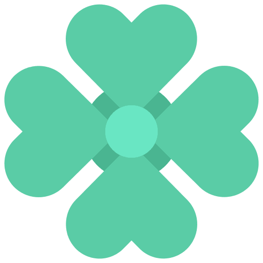 Clover lucky leaves plant icon