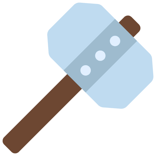 Hammer game gaming weapons nordic icon