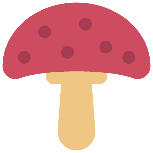 Mushroom plant nature season icon