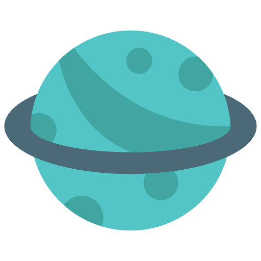 Plant celestial body space shape icon
