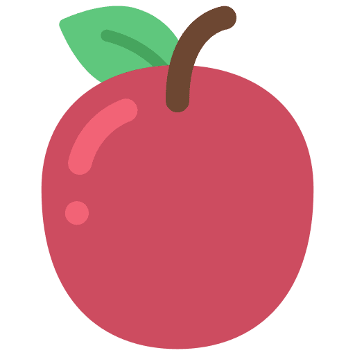 Apple food vegetarian vegan icon