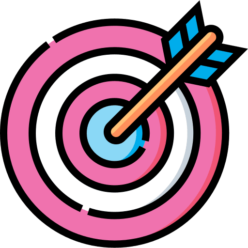 Bullseye speed arrow darts icon