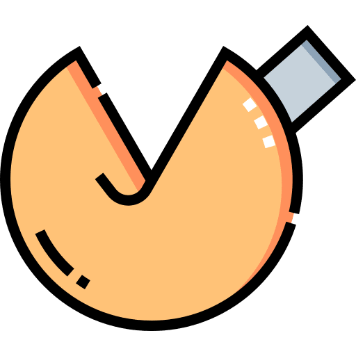 Cookie chinese food luck food and restaurant icon Cookie chinese food luck food and restaurant icon