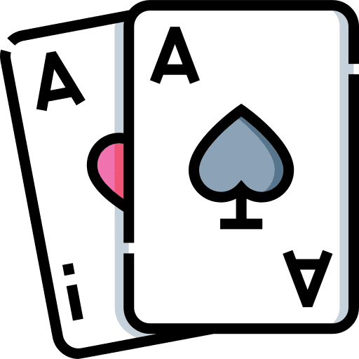 Poker cards entertainment hobbies and free time card game icon