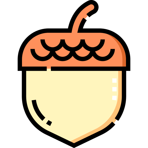 Acorn vegan allergen autumn icon Acorn vegan allergen autumn icon