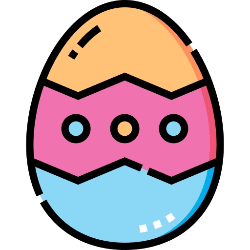 Easter egg party celebration season icon Easter egg party celebration season icon