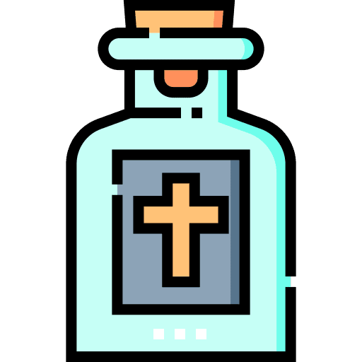 Holy water spiritual bottle cultures icon Holy water spiritual bottle cultures icon