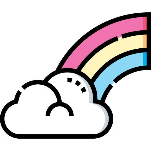 Rainbow rainbow spectrum atmospheric icon Rainbow rainbow spectrum atmospheric icon