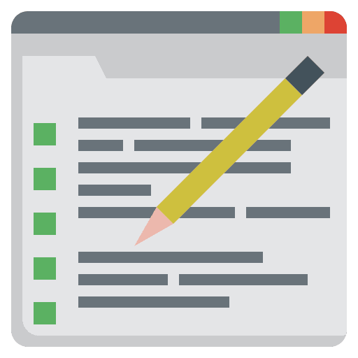 Form paper form contact icon