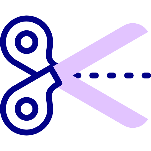 Cut user interface cut scissors icon